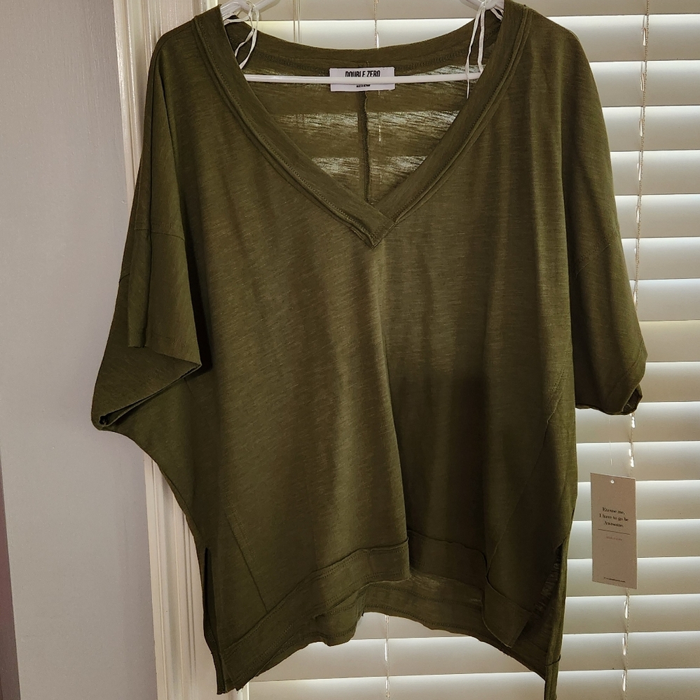 NWT green Double Zero shirt Palmetto Moon